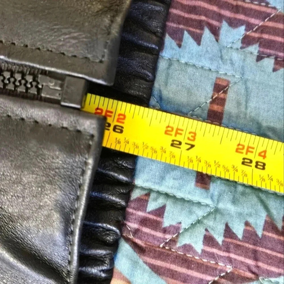 Vintage Don't Tread On Me leather bomber jacket - Picture 7 of 8